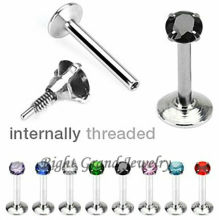 Neue Design 3MM Zirkonia Prong Setting Body Piercing-Schmuck